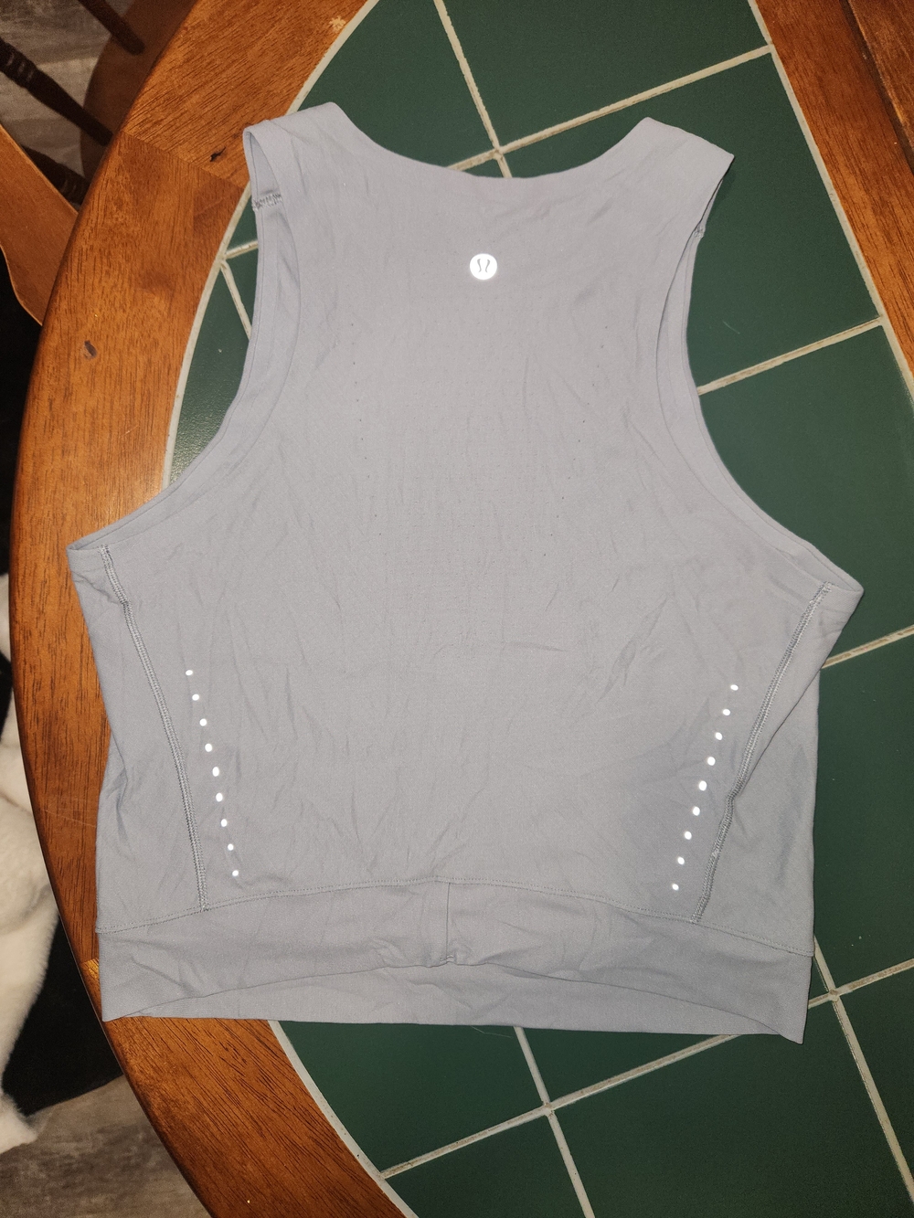 lululemon Gray Cropped Tank